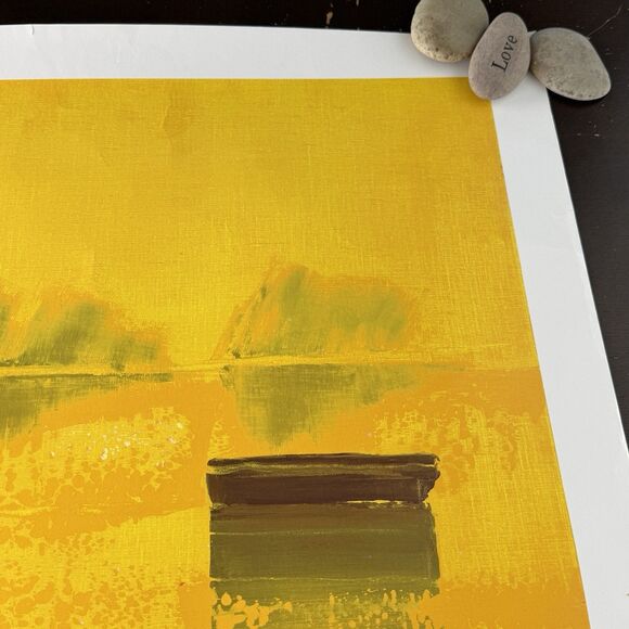 Emile Belet Seriolithograph Poster D’or Et De Reve 29”x24” Cardboard Signed - Picture 3 of 7